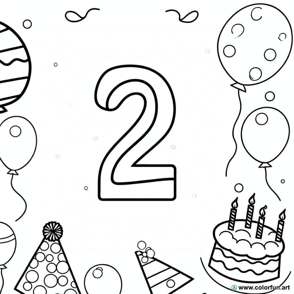 DIWULI Decorazione Compleanno 2 Anni Set Palloncini Donut