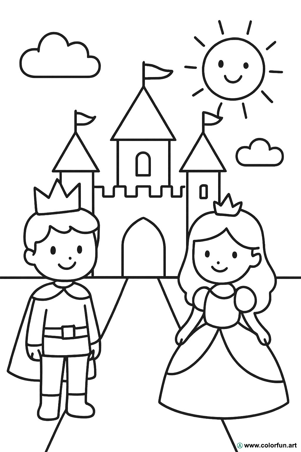 Max Stitch Design Kit Punto Croce "Triumphal Reunion" - Principe E Principessa, 14 Ct, 36x36 Cm, 200x200 Punti, Cotone