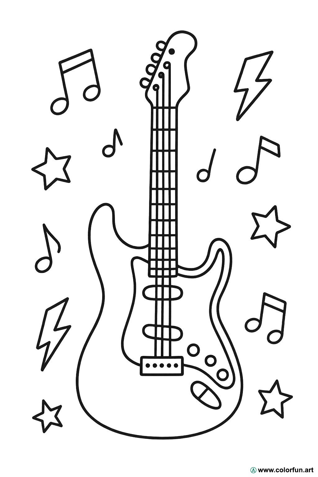 InstyleArt Stampa Su Tela – Chitarra Elettrica Con Amplificatore – Quadro Moderno 80x60cm - 4