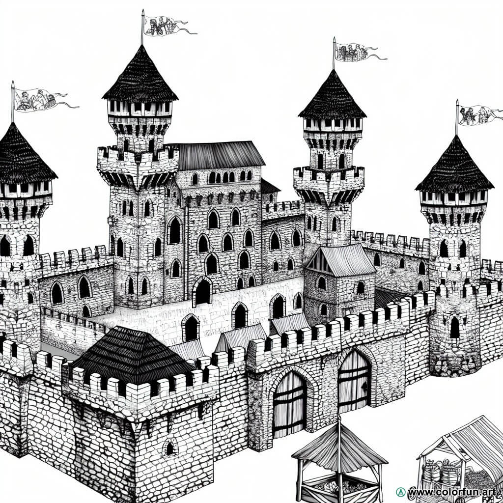 Set Castello Medievale JMBricklayer 2722 Pezzi Con Luci LED - Modello Da Costruzione Per Adulti, Idea Regalo 41106