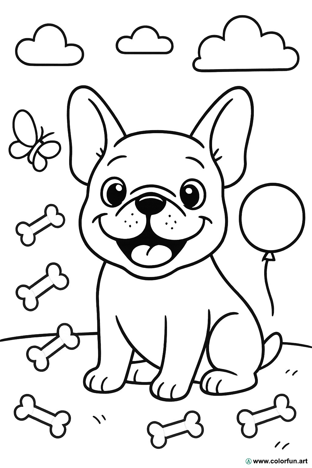 3S MOTORLINE Adesivo In Vinile Per Auto – Bulldog Francese, 12,7 Cm, Bianco Opaco, Per Esterni - 2