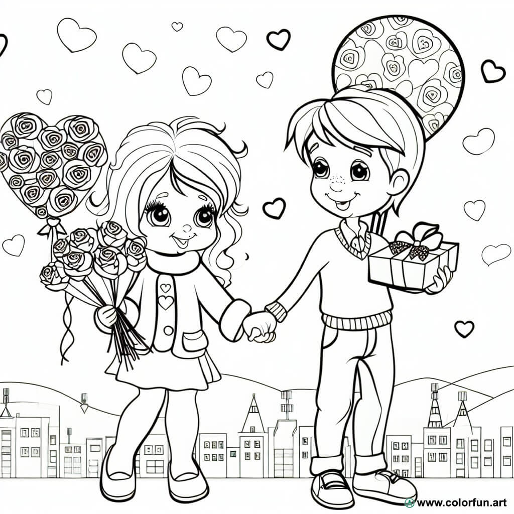 Tenda Doccia San Valentino 180x180 Cm In Poliestere Con Stampa Romantica - Include Ganci, Decorazione Bagno