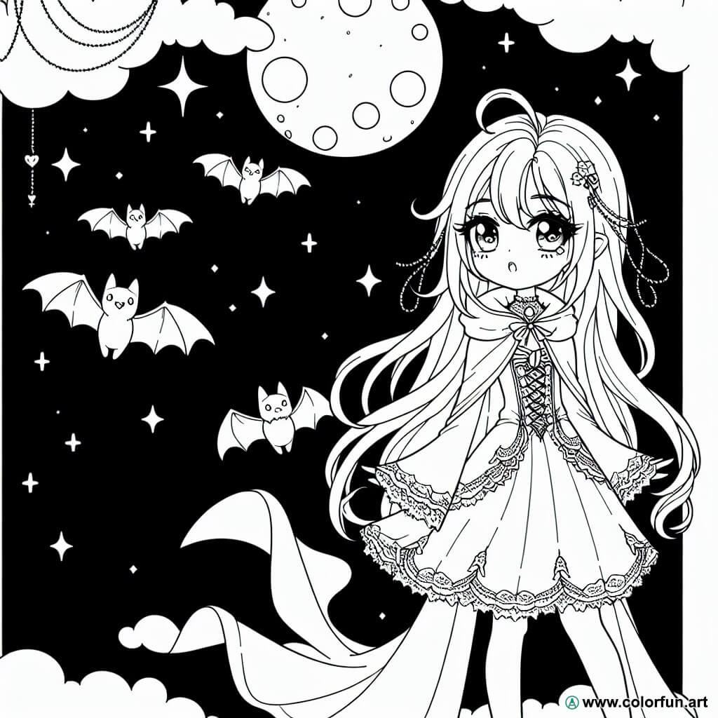 FFTANXS Costume Vampiro Bambino Nero e Rosso, Vampira Con Collana, Vestito Gotico, Halloween Per Carnevale, Festa A Tema, Dracula, Cosplay Party (10-12 Anni